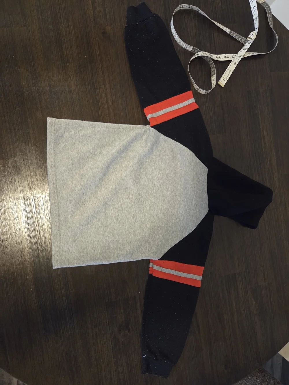 Gymboree Black & Gray Hoodie with Red Stripes